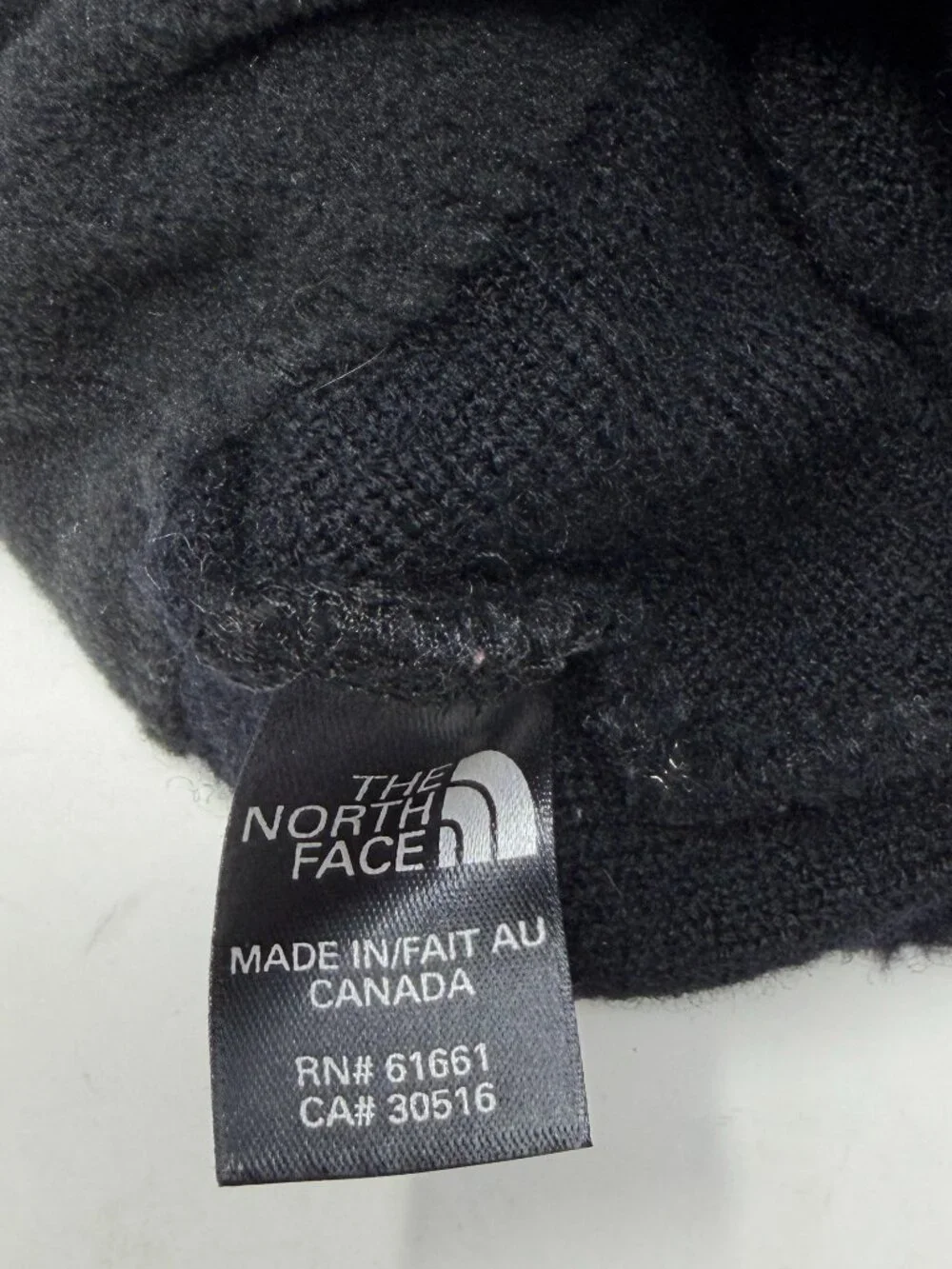 The North Face women's beanie hat black floral wool embroidered gorpcore snow